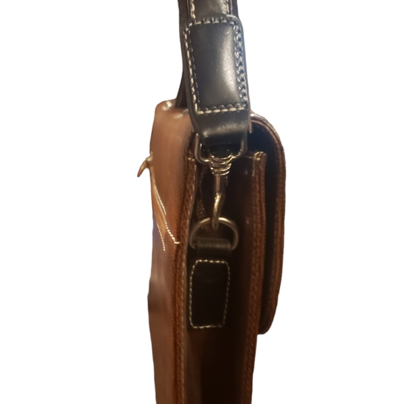 FRANCINELO Italian Leather Satchel / Briefcase / Portfolio - Picture 5 of 7